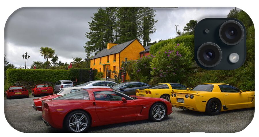 Classic Cars iPhone Case featuring the photograph Corvettes on tour by Joe Cashin