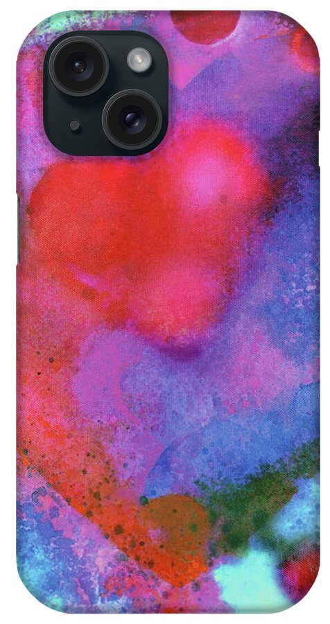 Love iPhone Case featuring the painting Cosmic Love by John Dyess