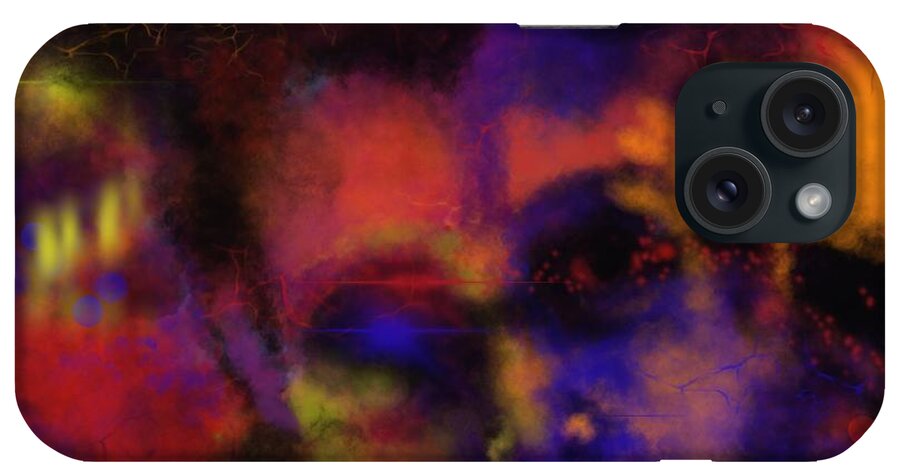  iPhone Case featuring the digital art Cosmic Punk by Hans Magden