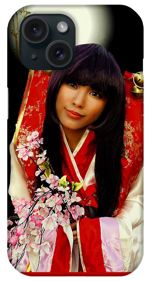 Cosplay iPhone Case featuring the photograph Cosplayer in Japanese Costume by Ian Gledhill