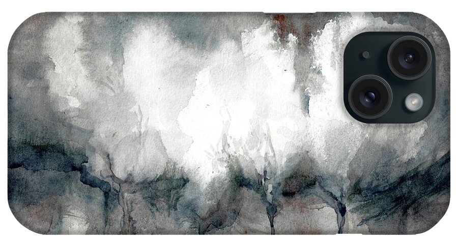 #creativemother iPhone Case featuring the painting CottonTrees by Francelle Theriot
