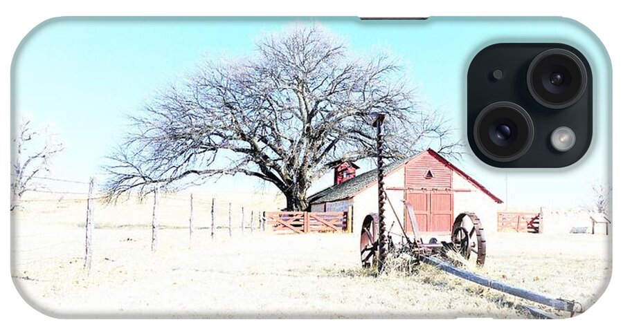 Rural Landscape iPhone Case featuring the photograph Cottonwood Ranch by Merle Grenz
