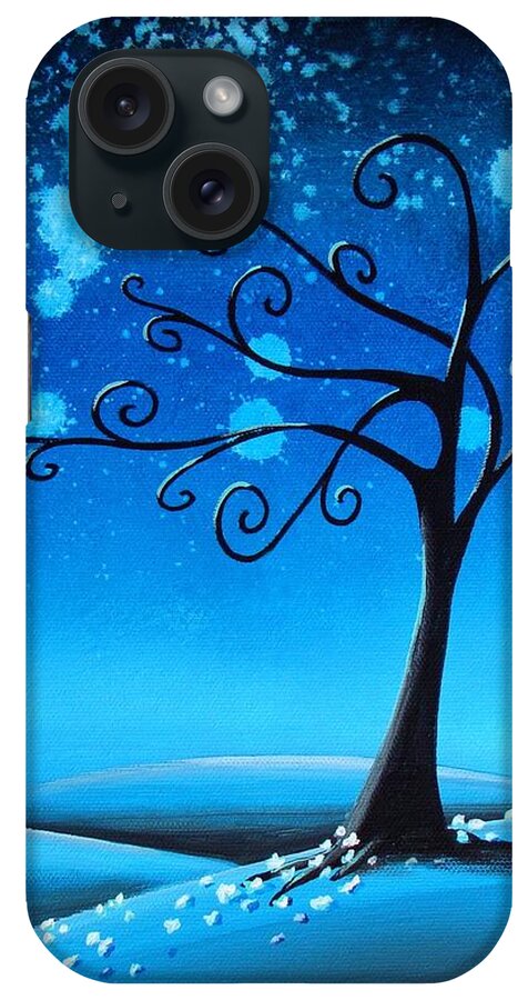 Tree iPhone Case featuring the painting Country Lights - Silence by Cindy Thornton