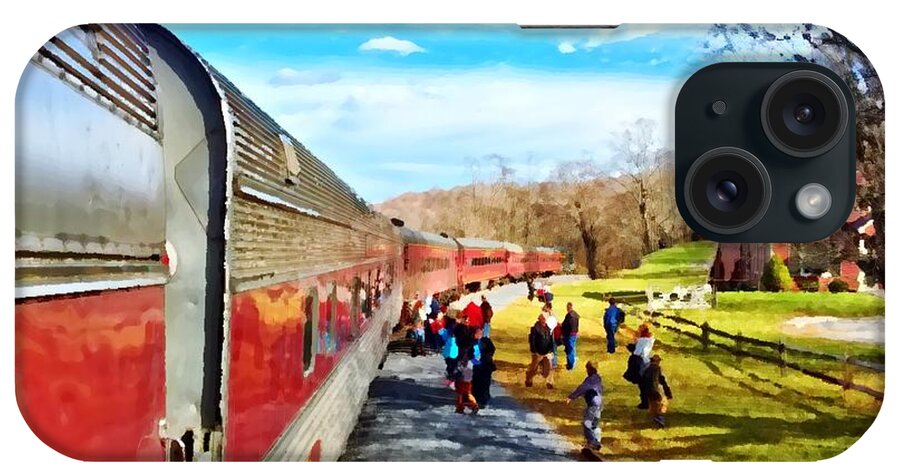 Train iPhone Case featuring the photograph Country Train Depot by Chris Montcalmo