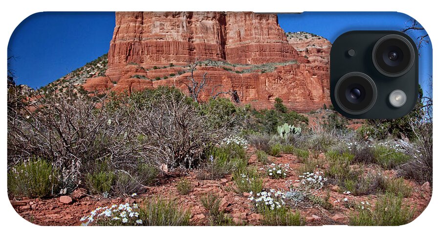 Photography By Suzanne Stout iPhone Case featuring the photograph Courthouse Butte by Suzanne Stout
