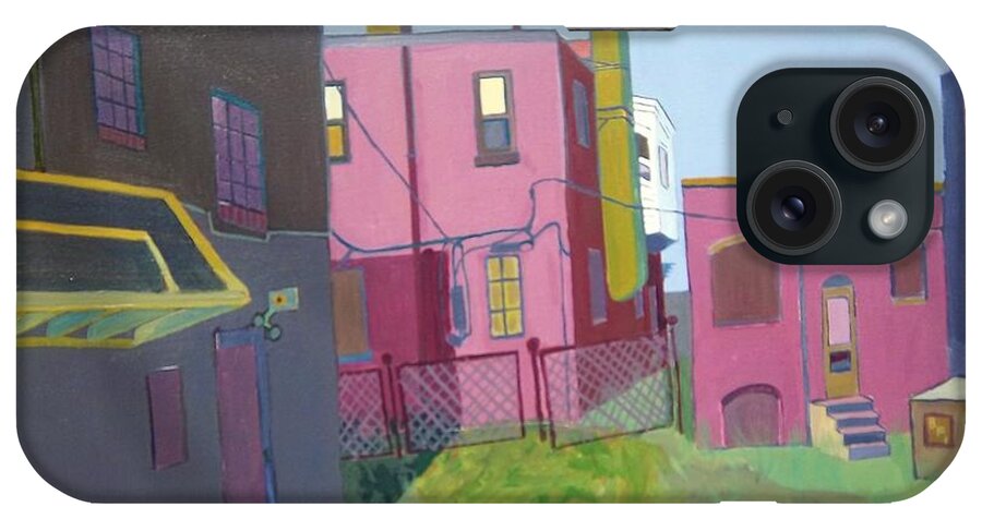 Alleyway iPhone Case featuring the painting Courtyard View by Debra Bretton Robinson