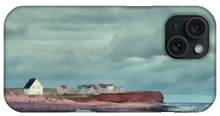 Edward Fielding iPhone Case featuring the painting Cousins Shore Prince Edward Island Landscape by Edward Fielding