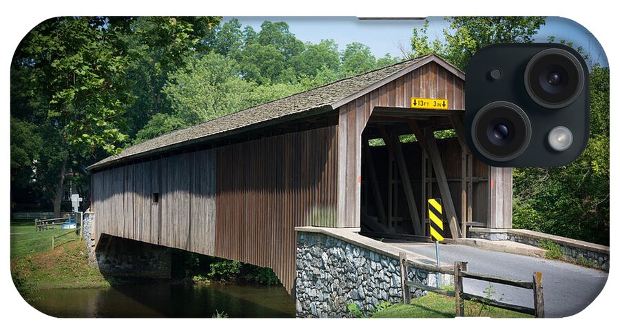 Covered Bridge Landscape Photo iPhone Case featuring the photograph Covered Bridge by Kenneth Cole
