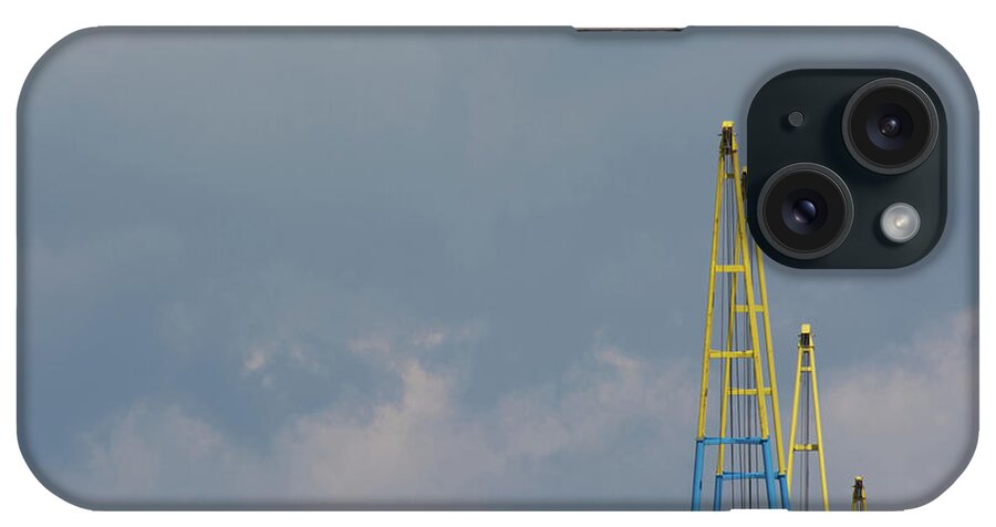 Crane Jibs iPhone Case featuring the photograph Crane Jibs by Steve Purnell