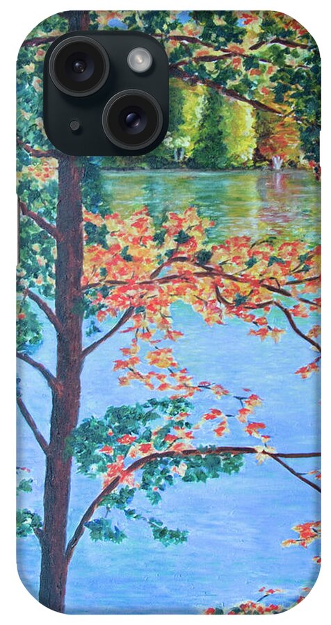Lake iPhone Case featuring the painting Crawford Lake ON by Milly Tseng