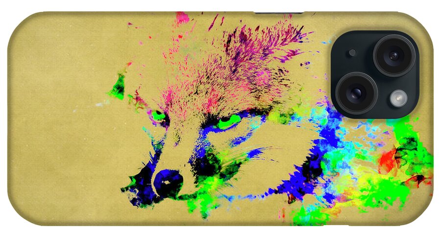 Crazy Like A Fox iPhone Case featuring the mixed media Crazy Like a Fox by David Millenheft