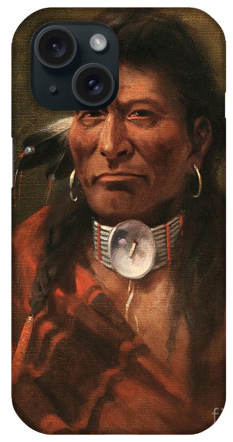 Community iPhone Case featuring the painting Cree Chief by Celestial Images