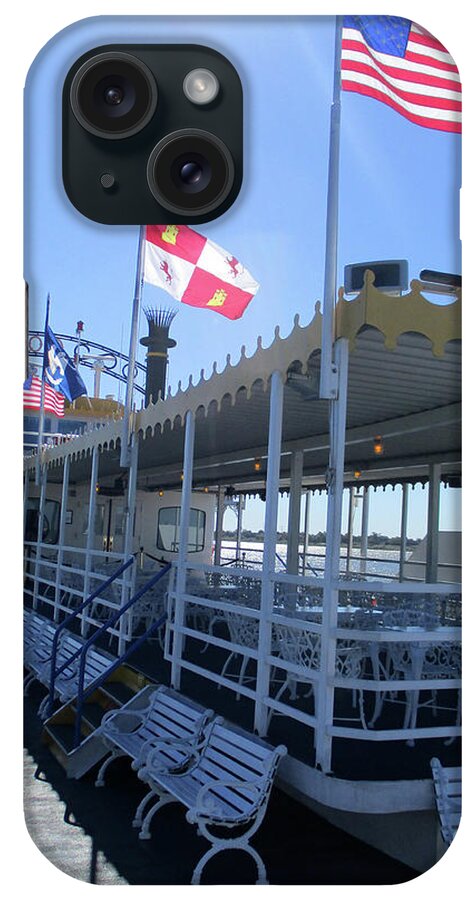 Paddlewheeler iPhone Case featuring the photograph Creole Queen by Randall Weidner