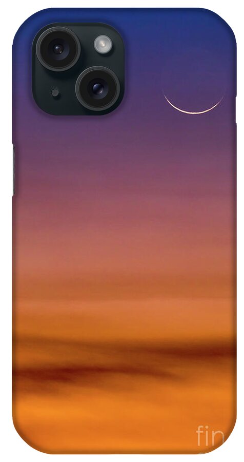 Cresent Moon iPhone Case featuring the photograph Cresent Moonrise by Doug Sturgess