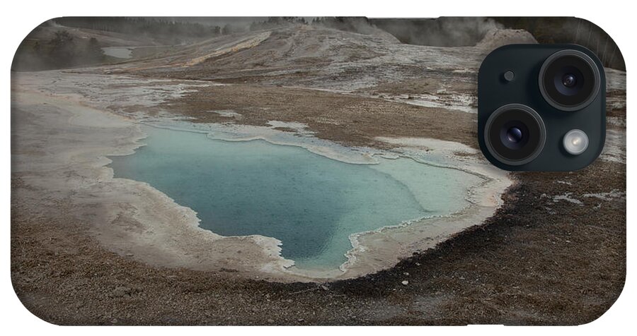 Fumaroles iPhone Case featuring the photograph Crested Pool, Upper Geyser Basin, Yellowstone by Greg Kopriva