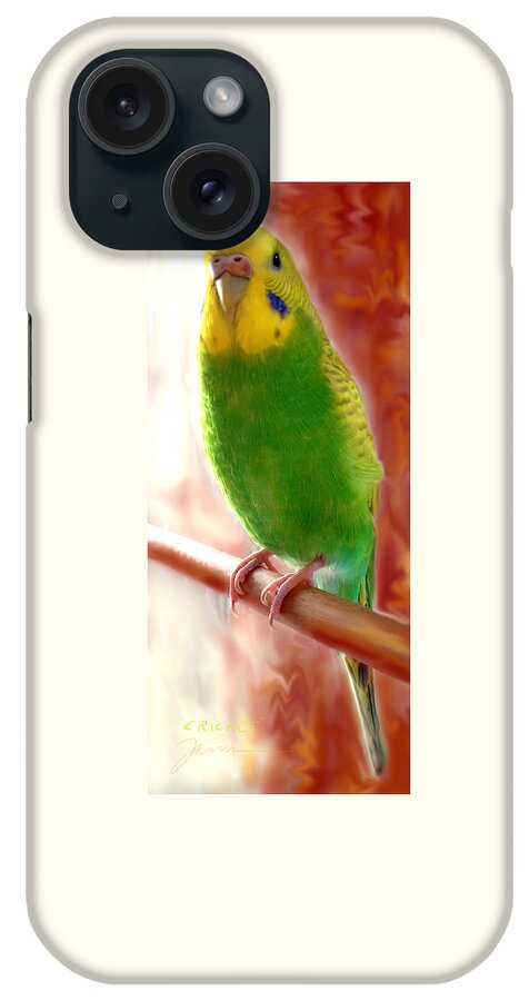 Bird iPhone Case featuring the photograph Cricket's Official Portrait by Jean Pacheco Ravinski