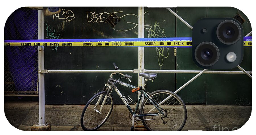 Bicycle iPhone Case featuring the photograph Crime Scene Bicycle by Craig J Satterlee
