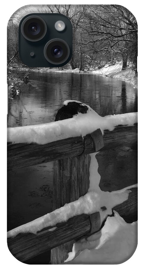 Bridge iPhone Case featuring the photograph Crossing Cedar Creek by David T Wilkinson