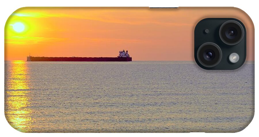 Freighter iPhone Case featuring the photograph Crossing the line by Merle Grenz
