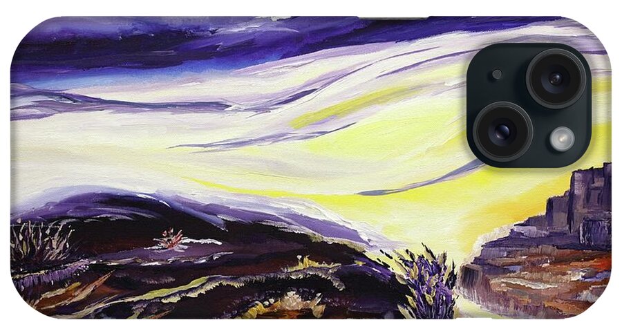 Landscape iPhone Case featuring the digital art Crossroads by Jennifer Galbraith
