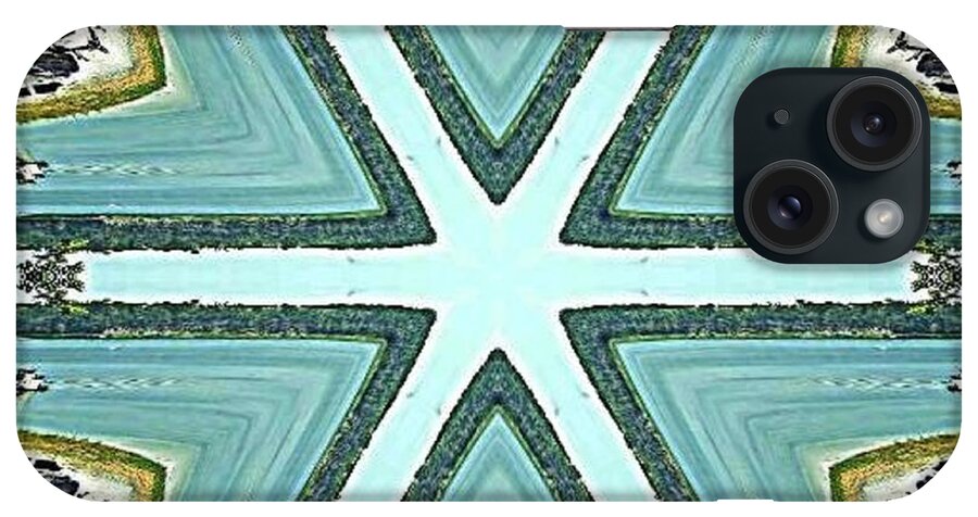Abstract iPhone Case featuring the digital art Crossroads by Stacie Siemsen