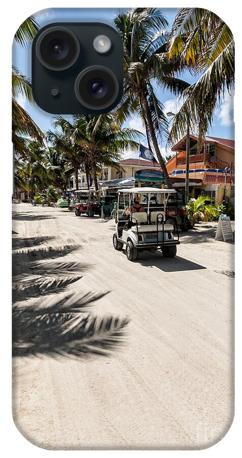 Ambergris Caye iPhone Case featuring the photograph Cruising on Ambergris by Lawrence Burry