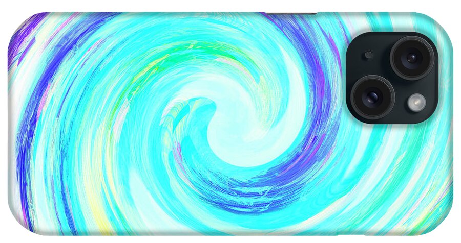 Abstract iPhone Case featuring the photograph Crystal Blue Persuasion by Marianne Campolongo