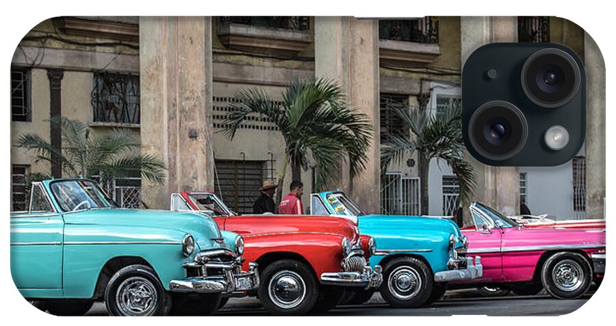Cojimar iPhone Case featuring the photograph Cuban Car Show by Art Atkins