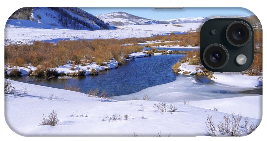Currant Creek On Ice iPhone Case featuring the photograph Currant Creek on Ice by Chad Dutson