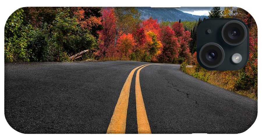 Autumn iPhone Case featuring the photograph Curve of the Road by David Andersen