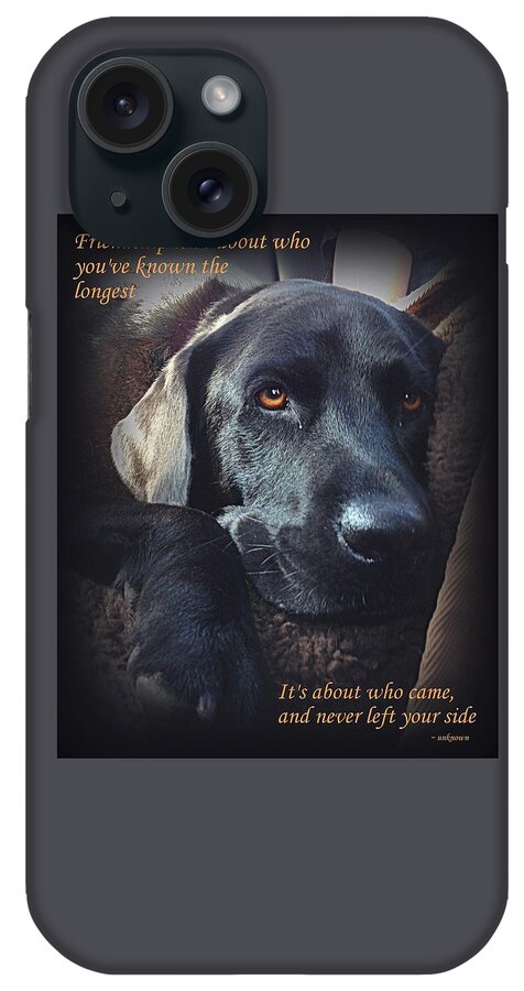 Black Lab iPhone Case featuring the photograph Custom Paw Print Midnight by Sue Long