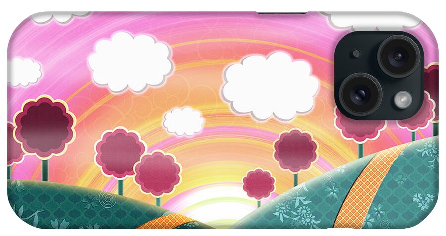 Happy Landscape iPhone Case featuring the digital art Cuteness Overload by Shawna Rowe