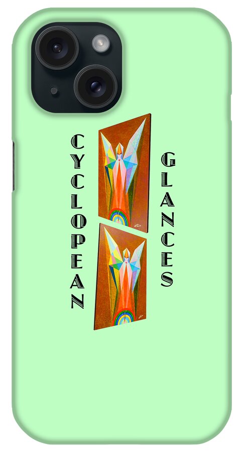 Art iPhone Case featuring the painting Cyclopean Glances Judgment by Michael Bellon