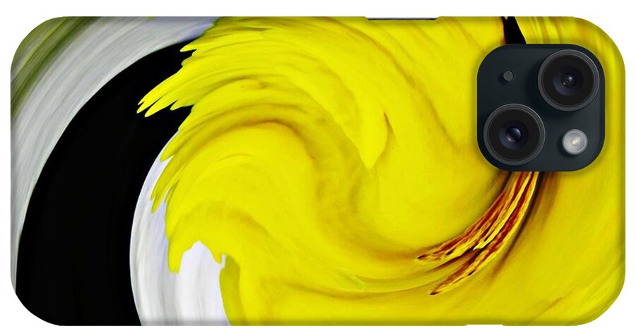 Daffodil iPhone Case featuring the digital art Daffodil Twist by Sarah Loft