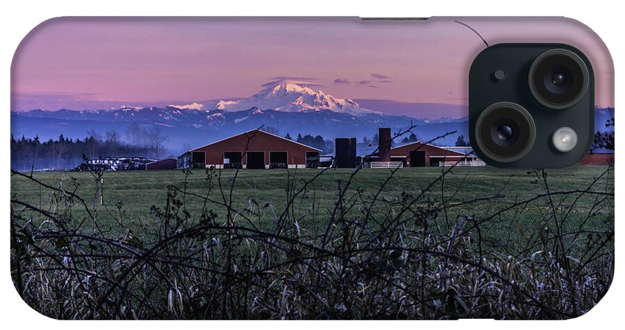 Sunset iPhone Case featuring the photograph Dairy Farm Sunset by Mark Joseph