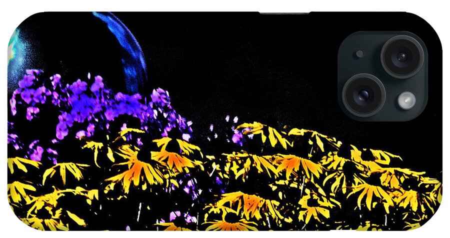  iPhone Case featuring the photograph Daisies globe and Phlox 2 by David Frederick