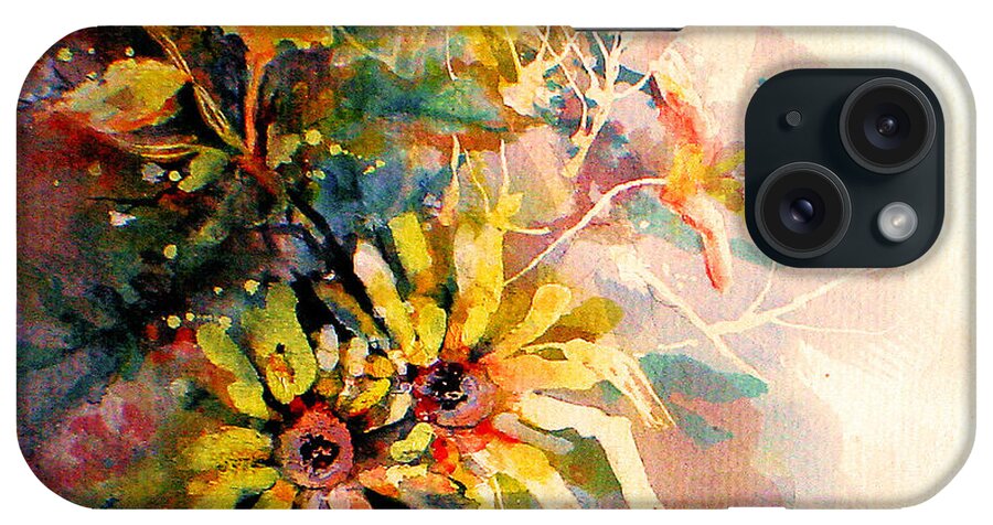 Flowers iPhone Case featuring the painting Daisy Day by Linda Shackelford