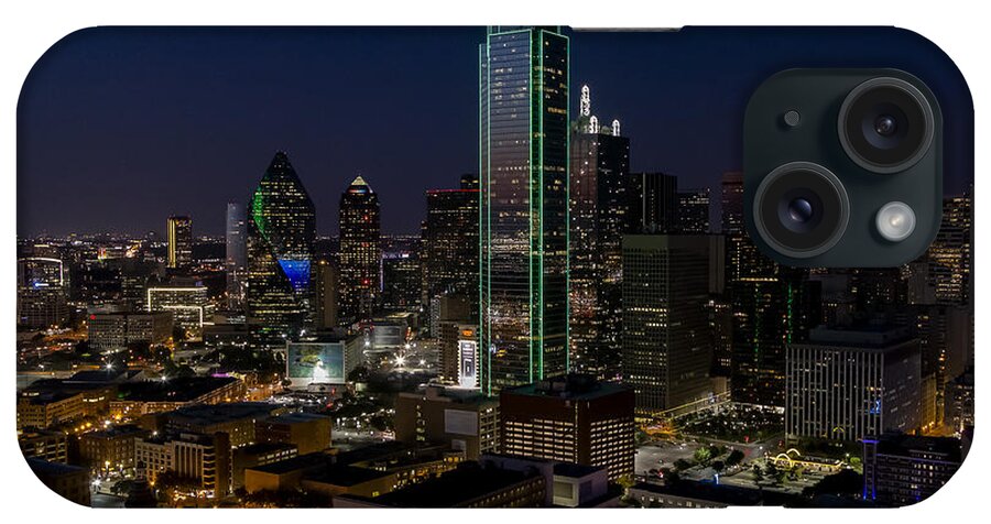 Dallas iPhone Case featuring the photograph Dallas Skyline Evening glow by Andy Myatt
