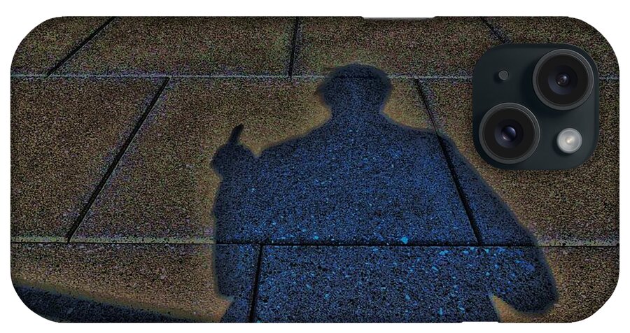 Man iPhone Case featuring the digital art Damn Shadow Figure by Vincent Green