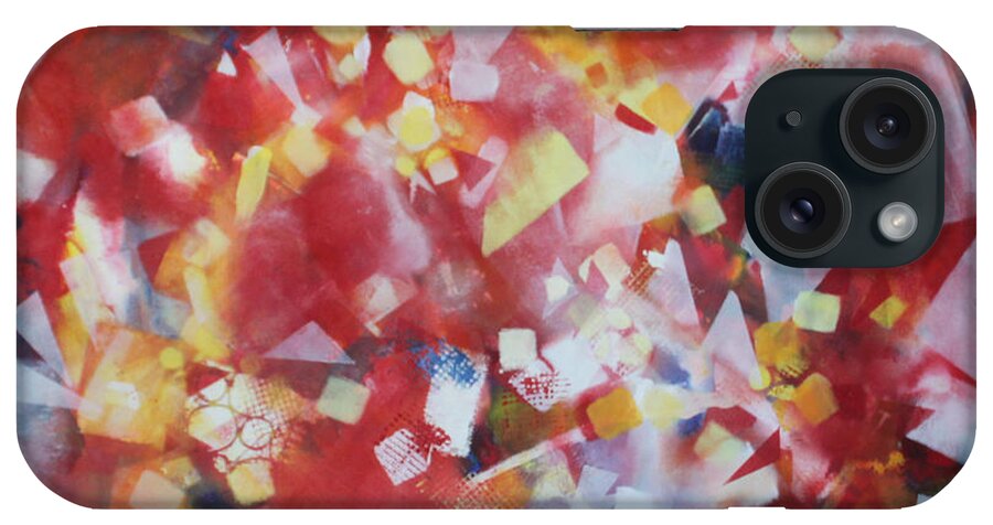 Abstract iPhone Case featuring the painting Dance of the Lights by Christiane Kingsley