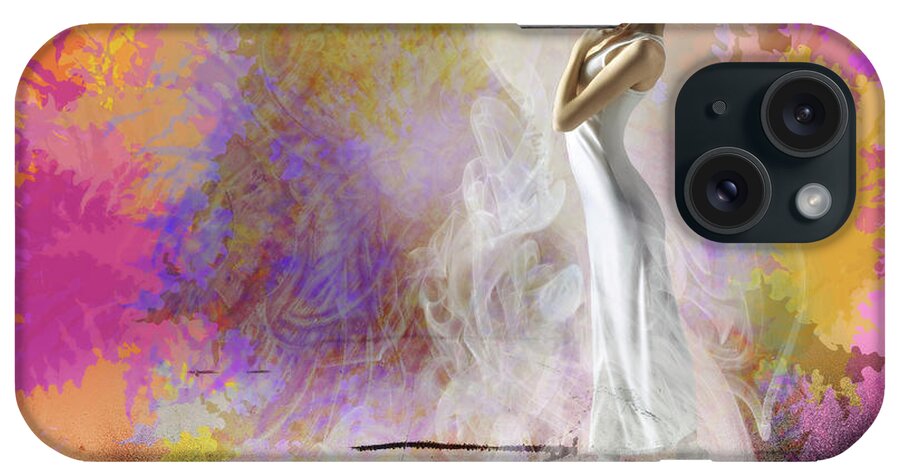 Abstract iPhone Case featuring the photograph Dance of The Pyres by Thomas Leparskas