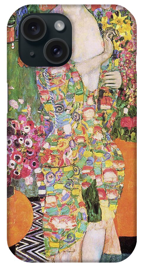 Klimt iPhone Case featuring the painting Dancer by Gustav Klimt