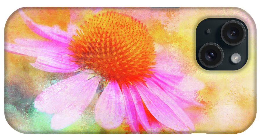 Coneflower iPhone Case featuring the photograph Dancing Coneflower Abstract by Anita Pollak