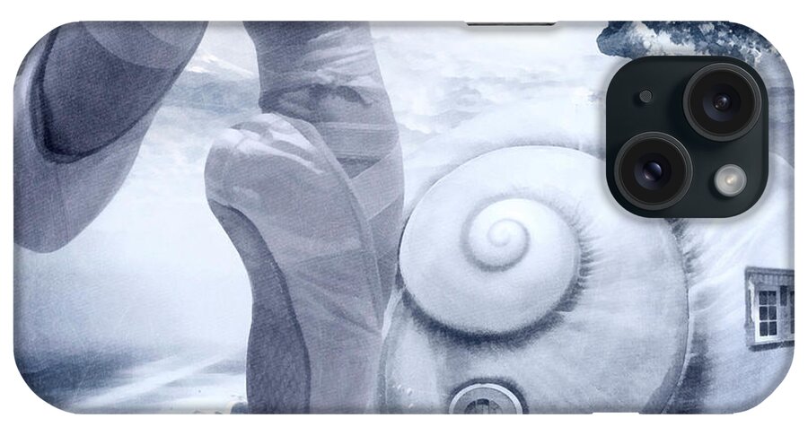 Dancing The Dream iPhone Case featuring the painting Dancing the Dream by Mo T