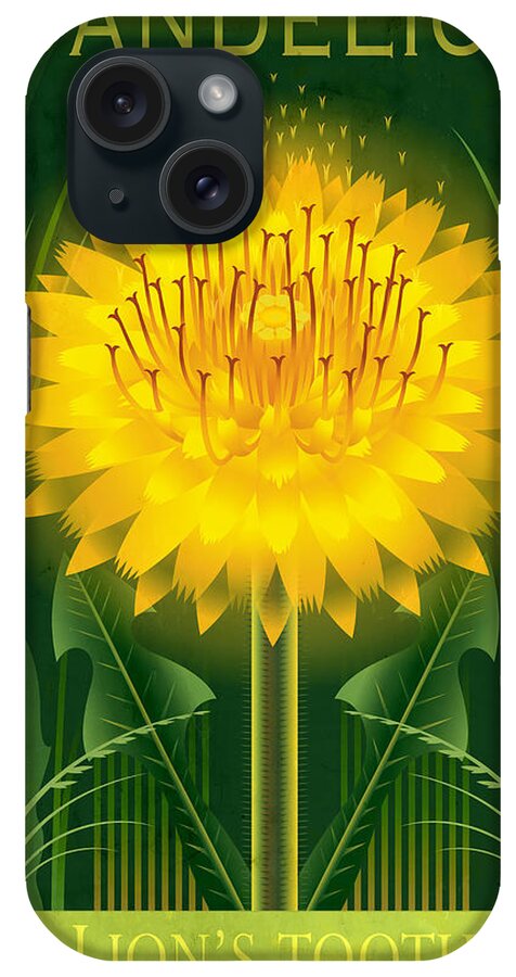Dandelion iPhone Case featuring the painting Dandelion Floral Poster by Garth Glazier
