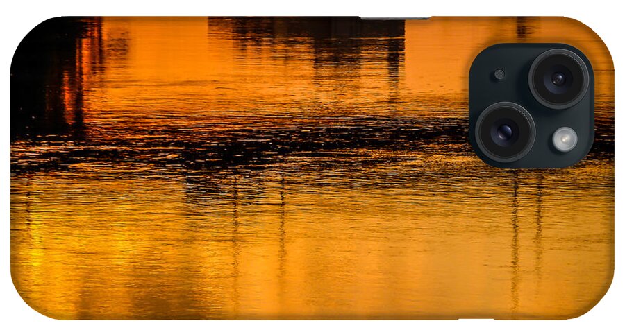 Danube iPhone Case featuring the photograph Danube Glimmer by Pamela Newcomb