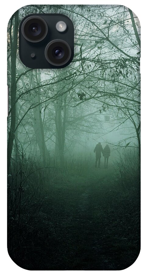 Dark iPhone Case featuring the photograph Dark paths by Cambion Art