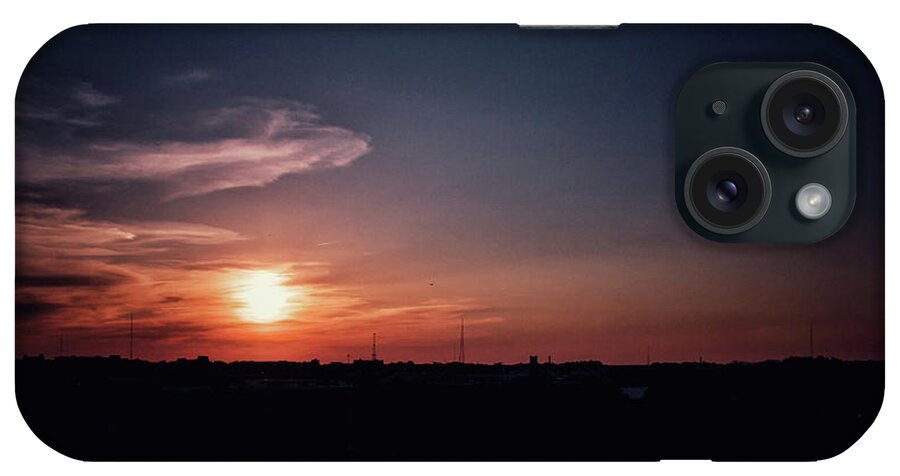 Sunset iPhone Case featuring the photograph Dark Sunset by Mike Dunn