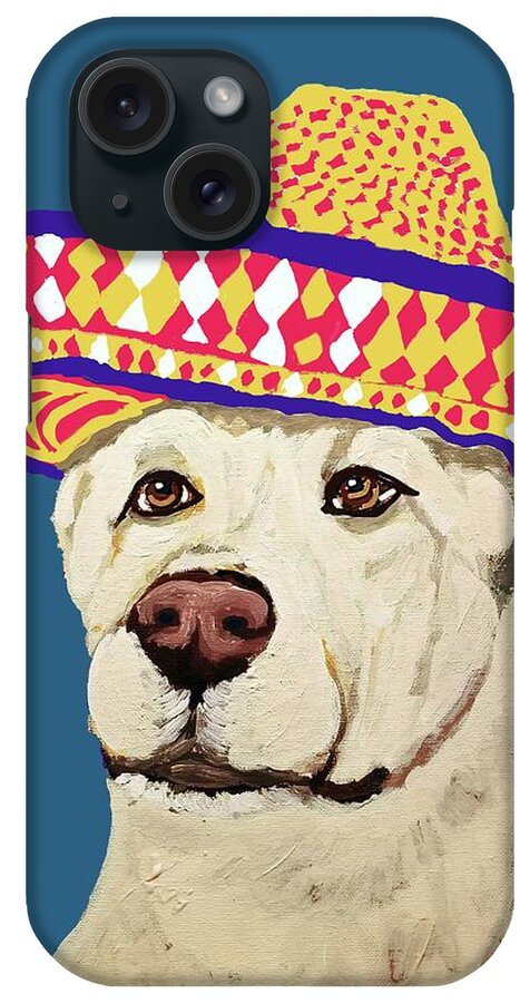 Pet Portrait iPhone Case featuring the painting Date With Paint Sept 18 4 by Ania Milo