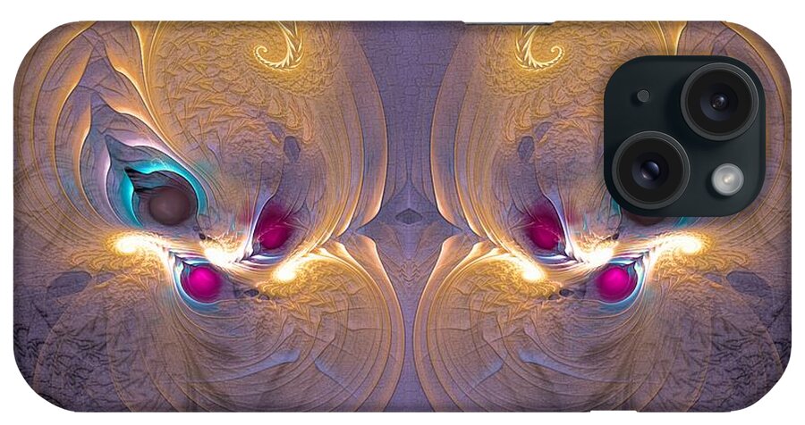 Surrealism iPhone Case featuring the digital art Daughters of the sun - Surrealism by Sipo Liimatainen